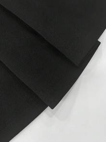 Váy thun lưng cao màu đen thanh lịch cho nữ đi làm văn phòng, Xuân/Hè - màu đen - Xem 5
