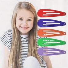 30pcs Y2K Style Candy Color Glossy Cute Aesthetic Girl Hair Clips, Small Claw Clips For Bangs, Fashion Accessory For Daily Outfit - Multicolor - View 10