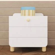 4-teiliges hochwertiges modernes minimalistisches Komplettschlafzimmer, 90x200cm Einzelbett, Nachttisch, Inhaltsverzeichnis, Kleiderschrank