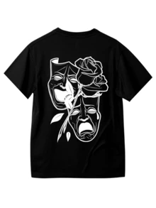 Women's Tumblr T-Shirt Tumblr Style Cry Now Laugh Later - SPECIAL LAUNCH - màu đen - Xem 3