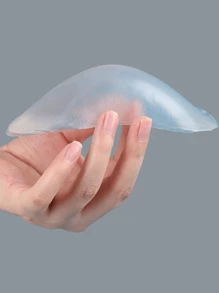 1对硅胶肩垫，肩部美化贴，防滑窄边自粘隐形无缝肩垫 - 無色 - 查看 5