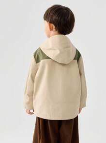 Balabala Boys' Waterproof Jacket 2024 Spring/Autumn Fashionable Outdoor Wear - Camel - View 3