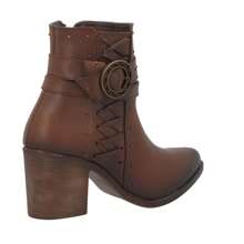 IMPULS Botas Mujer Maquech Dama Cómodas - Café integral - Ver 4