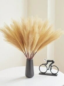1pc 27.6'' Faux Pampas Grass Artificial Reeds Fluffy Fake Flower Bedroom Decor Boho Decor Bulrush Reed Grass For Vase Filler Farmhouse Home Wedding Decor Rama Decoration Rama