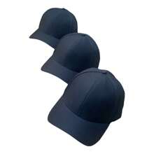 Basic Plain Cap Curved Brim Unisex Fit Men Women - màu đen - Xem 4