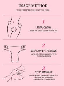 5片粉色紧致保湿精华面膜，持续提亮、丰盈、紧致，由暗变粉，整晚保湿，精华注入丝纤维面膜，适用于“秘密花园”SPA护理（2款随机发货） - 粉色 - 查看 10