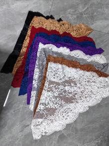 1 pezzo di merletto nero di dimensioni 120cm*58cm, bordatura decorativa per abbigliamento, copricapo, paralumi, tovaglie, orlo di abiti