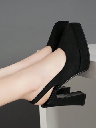 Women's High Heel Pumps With Platform, Hollow Out Design, Available In Pink, Apricot, White, Black, Red, Silver, Gold, Fashionable Ladies Shoes