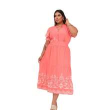 Plus Size Dress With Button Detail Fits Up To 52 - 查看 5