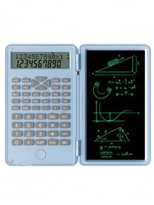 Portable Scientific Calculator With Writing Tablet & Stylus Pen - Perfect Gift For Engineering & Financial Students - Blue - View 11