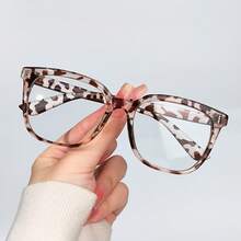 Kính vuông thời trang, gọng họa tiết nhiều màu, phong cách thanh lịch, kính vuông Unisex, tròng kính trong suốt, vừa vặn thoải mái - A - Xem 13