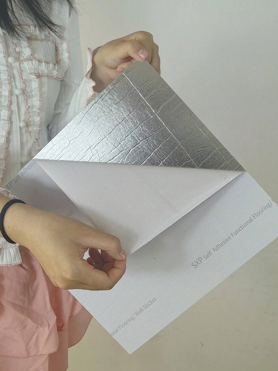 1/10pcs SelfAdhesive Fashionable Decorative Floor Tile Sticker, Thick