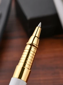 【定制】不锈钢金属商务办公圆珠笔套装带礼盒，适合日常书写、签名、节日、父亲节、感恩节、圣诞节、生日礼物、朋友、亲戚、领导、同事 - 多色 - 查看 8