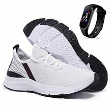 Keep Moving Unisex Fitness Training Gym Tennis Kit + Led Digital Watch - 白色 - 查看 1