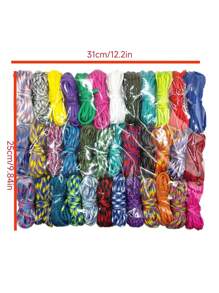 36pcs 3m Length Umbrella Cord For DIY Weaving, Outdoor Emergency Rope, 7-Core Umbrella Rope, Binding Rope