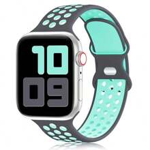 运动硅胶表带兼容 Apple Watch 表带 41 毫米 40 毫米 38 毫米 45 毫米 44 毫米 42 毫米 49 毫米 女式男式，柔软防水表带兼容 Apple Watch 表带系列 10 9 8 7 6 5 4 3 2 1 SE Ultra - 42mm/44mm/45mm/49mm - 查看 13