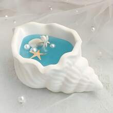 1pc 3D Seashell & Conch Silicone Mold For Candle Holders - Epoxy Resin Casting, DIY Plaster & Concrete Storage Boxes, Home Decor Planters & Clay Flower Pots