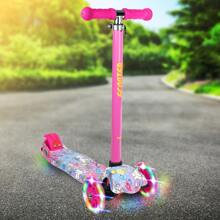 Scooter-X/PT-X/PT301A Monopatin del diablo estampado con altura ajustable - Rosa - Ver 2