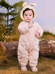 mini bala Eierförmiger Daunen-Jumpsuit für Jungen und Mädchen, warmer Baby-Winter-Romper