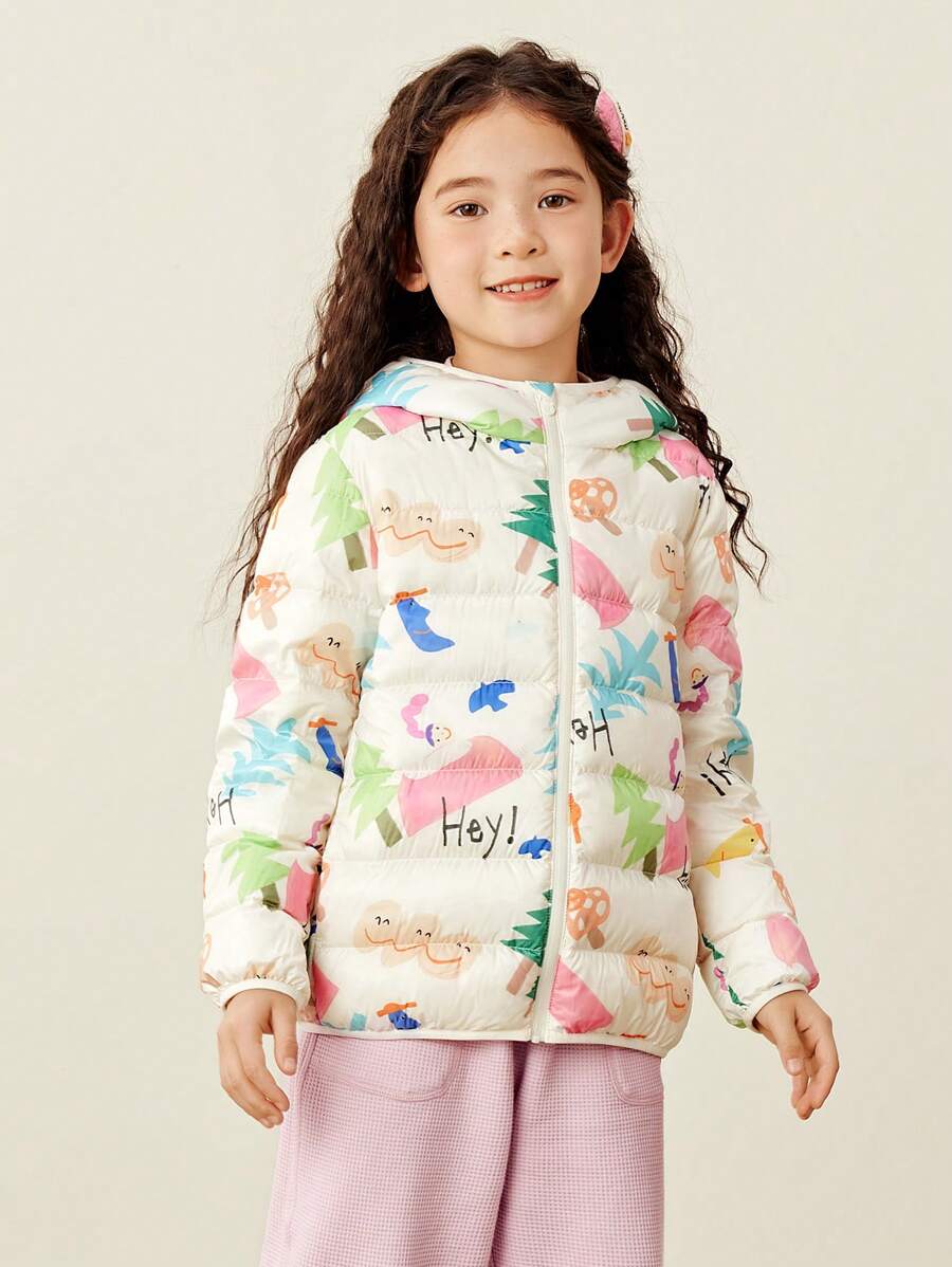 mini bala Lightweight Down Jacket For Boys, Girls, And Families Fall/Winter Collection - White - View 1