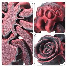 创意 3D 打印蘑菇蜘蛛玩具，独特的桌面装饰，一体式可移动关节 - 彩色 - 查看 9