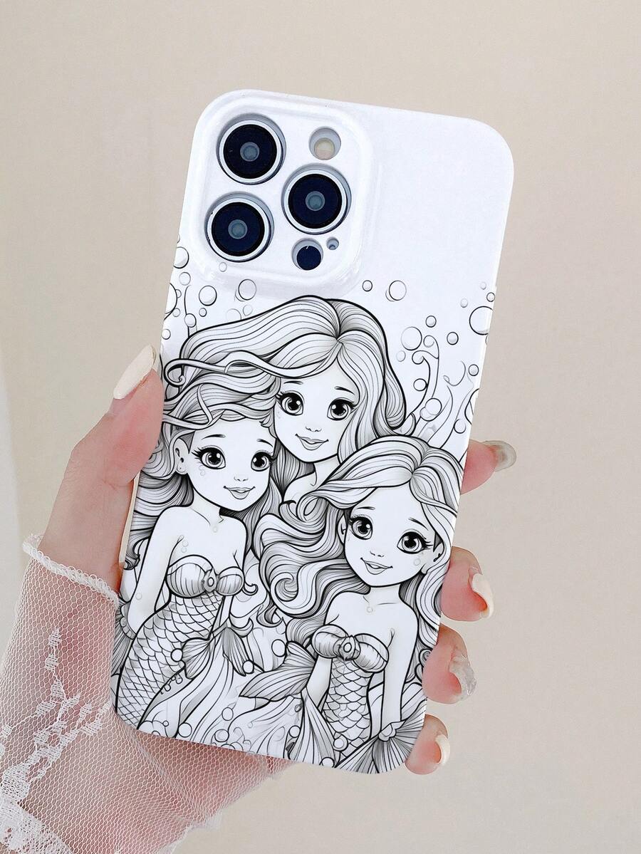 Cartoon Mermaid Theme Phone Case, Realistic And Clear Image Restoration - Multicolor - View 1