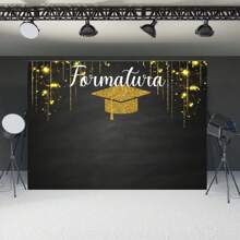 Sublimated Photographic Panel On Fabric Graduation Graduation In Two Sizes - FFOR0033 - Xem 2