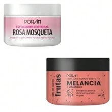 Exfoliating Soap Cream Body Moisturizer Bath PORAN Fruit Watermelon Liquid Body And Face Similar To Labotrat - 西瓜+玫瑰果 - 查看 1