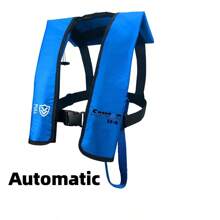 Eayson Inflatable Life Jacket Life Vest Basic Automatic/Manual (607 Blue Auto)