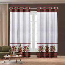 Curtain For Kitchen, Living Room 3.00 X 2.20 Christmas Decoration, Full Window, Christmas, Printed - ĐỒ TRANG TRÍ GIÁNG SINH - Xem 1