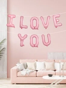 Balão decorativo com letras rosa de 1 peça de 16 polegadas, balão de alumínio com letras de A a Z, decoração para festas faça você mesmo, festa de aniversário, decoração de aniversário de casamento, decoração para casa, volta às aulas, dia dos namorados - Multicolorido - Ver 5