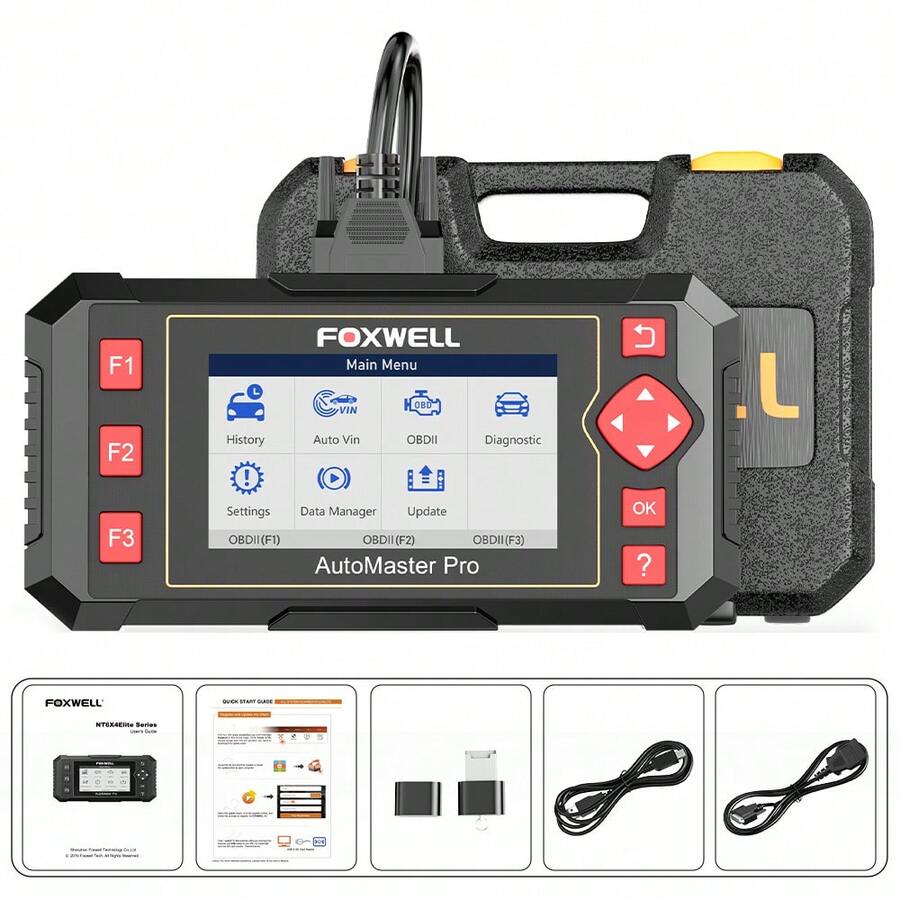 FOXWELL NT604 ELite OBD2 Scanner ABS SRS Transmission, Check Engine