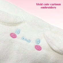 Miniso Sanrio Cinnamoroll Coral Fleece Absorbent Towel, Cartoon-Themed Design, Dyeing, Quick-Drying, Perfect For Bathing And Face-Washing(1 PC) - White - View 3