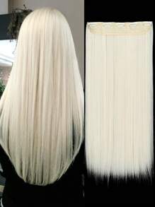 Clip In Long Straight Synthetic Hair Extension