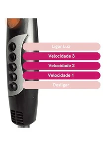 Portable Column Fan Compact Adjustable 3 Intensities Efficient Air - màu đen - Xem 3
