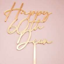 Customized Cake Decorations, Happy Birthday Cake Decorations, Customized Acrylic, Suitable For Any Occasion, Birthday, Anniversary Blessing, Family And Friend Gatherings, Personalized Customization