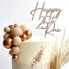 Customized Cake Decorations, Happy Birthday Cake Decorations, Customized Acrylic, Suitable For Any Occasion, Birthday, Anniversary Blessing, Family And Friend Gatherings, Personalized Customization