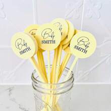 Mezclador de bebidas personalizado de acrílico - Regalo de boda personalizado - Agitador - multicolor - Ver 7