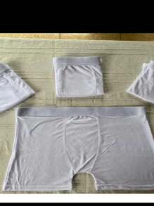 Kit 5 Cuecas Branca Boxer Microfibra Conforto Cueca Box  PREMIUN