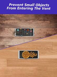 4pcs Sticky Floor Register Vent Cover, Anti-Insect And Anti-Clogging Ventilation Filters, Air Vent Mesh Screen Covers For Home Floor/Wall/Ceiling Air Vent Filters