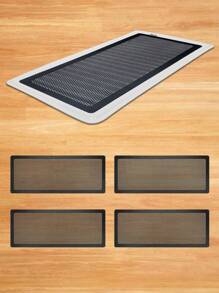 4pcs Sticky Floor Register Vent Cover, Anti-Insect And Anti-Clogging Ventilation Filters, Air Vent Mesh Screen Covers For Home Floor/Wall/Ceiling Air Vent Filters