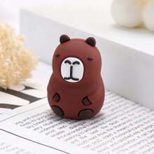 New Cute Mini Capybara Shape Resin Pencil Sharpener, Fashion Popular Pencil Sharpener - 1pc Coffee Capybara - View 7