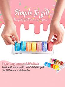 1/2 件透明托盘亚克力矩形支架饼干托盘食物展示架派对开胃菜托盘透明食物展示架派对亚克力便携式食物托盘适合户外野餐 - 透明U形 - 查看 10