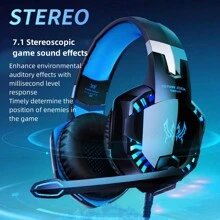 G2000 Gaming Headset-Surround Stereo Gaming Headphones With Noise Cancelling Mic, LED Lights & Soft Memory Earmuffs - Nhiều màu - Xem 3