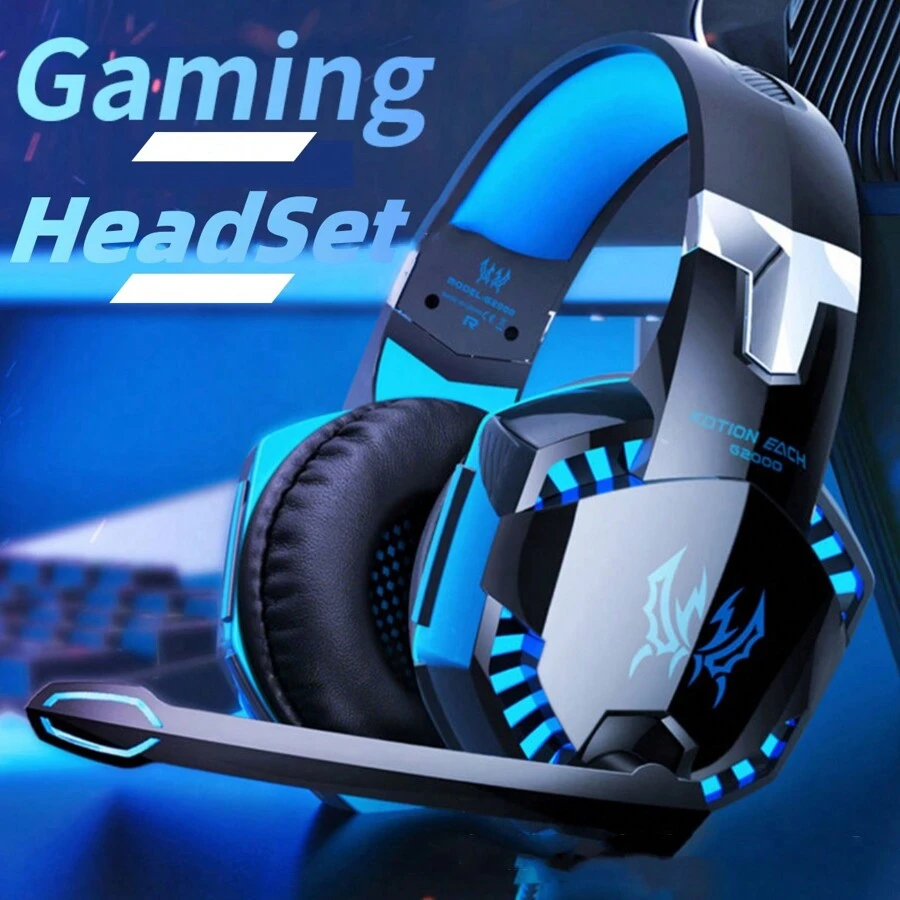 G2000 Gaming Headset-Surround Stereo Gaming Headphones With Noise Cancelling Mic, LED Lights & Soft Memory Earmuffs - Nhiều màu - Xem 1