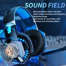 G2000 Gaming Headset-Surround Stereo Gaming Headphones With Noise Cancelling Mic, LED Lights & Soft Memory Earmuffs - Nhiều màu - Xem 2