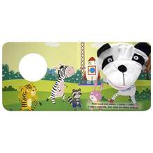 Livro Fantoches Animados O Panda no Espaço - Multicolorido - Visão 4
