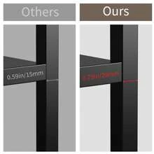 1 pieza Estante ajustable de metal para horno de microondas, estantería extensible para almacenamiento de gabinete de cocina, soporte de microondas de acero al carbono, para almacenamiento de utensilios de cocina y vajilla