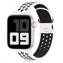 运动硅胶表带兼容 Apple Watch 表带 41 毫米 40 毫米 38 毫米 45 毫米 44 毫米 42 毫米 49 毫米 女式男式，柔软防水表带兼容 Apple Watch 表带系列 10 9 8 7 6 5 4 3 2 1 SE Ultra - 42mm/44mm/45mm/49mm - 查看 15