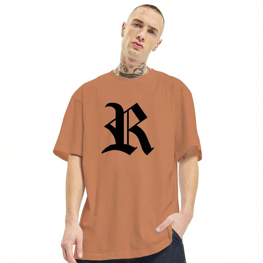 Racionais Mc's Rap Mano Brown Music Print Oversized T-Shirt - trái cam - Xem 1